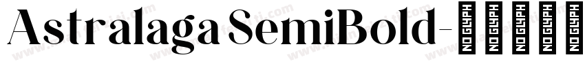 Astralaga SemiBold字体转换